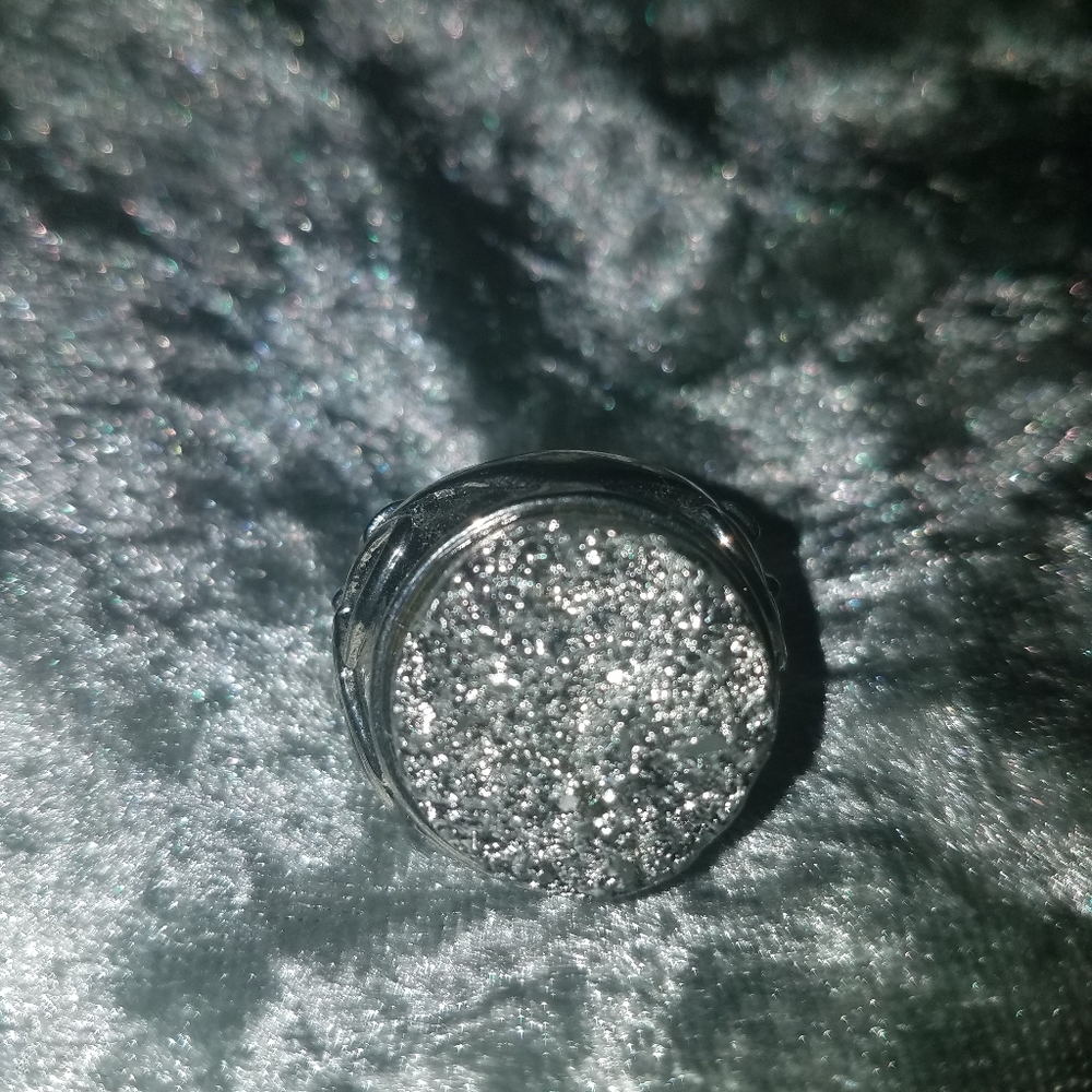Large silver rock ring - Picture 3 of 3